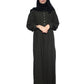 Modest City Self Design Mehandi Button With Plate Abaya or Burqa With Hijab for Women & Girls-Series Laiba