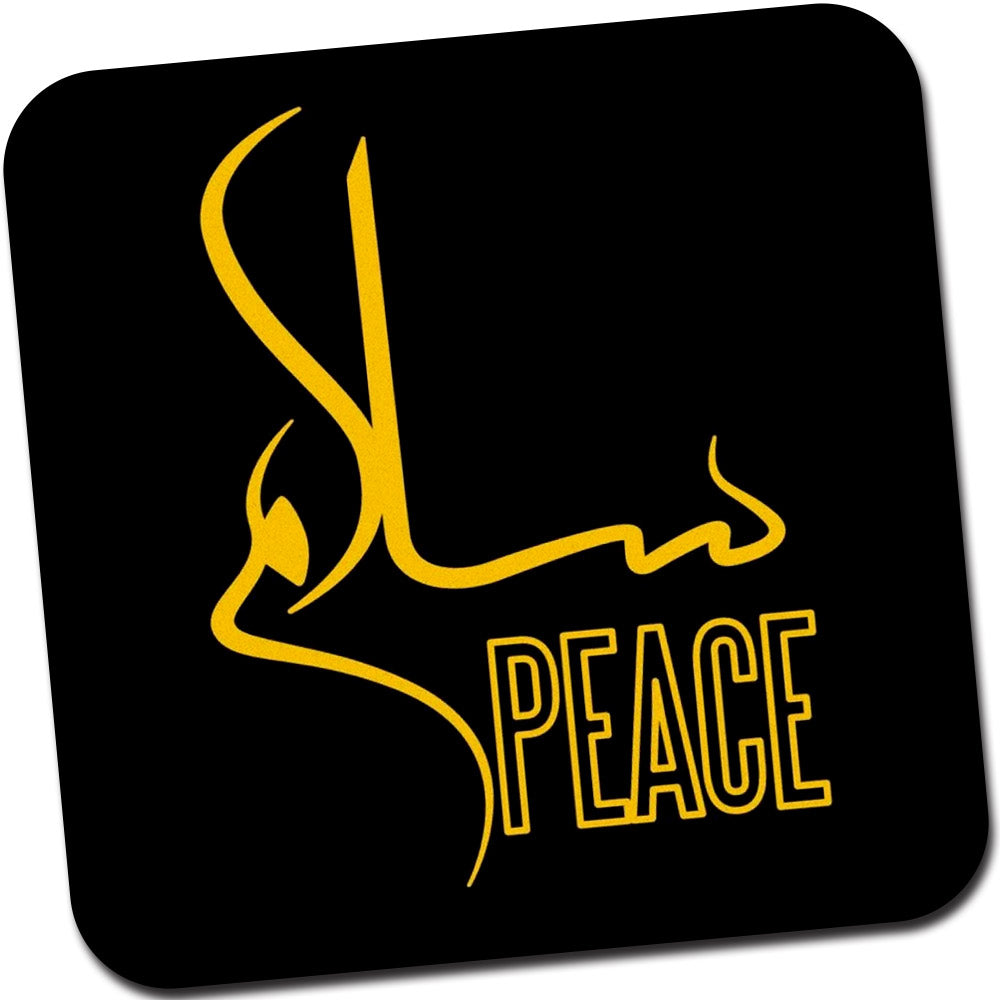 Peace' Printed Non-Slip Rubber Base Mouse Pad for Laptop, PC, Computer.
