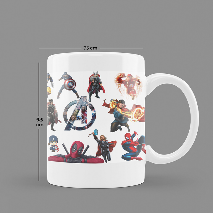 Modest City Beautiful Coffee Mug for Marvel | Avengers Lovers | Printed White Ceramic Coffee Mug (350ml)