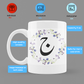 Products Modest City Beautiful 'Arabic Alphabet' Printed White Ceramic Coffee Mug