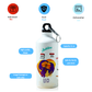 Modest City Beautiful Exclusive Leo Zodiac Sign Printed Aluminum Sports Water Bottle (600ml) Sipper
