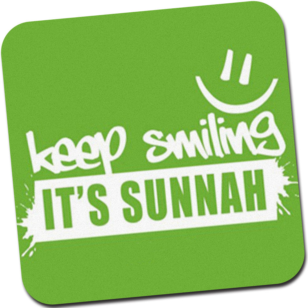 Keep smiling It's Sunnah' Printed Non-Slip Rubber Base Mouse Pad for Laptop, PC, Computer.