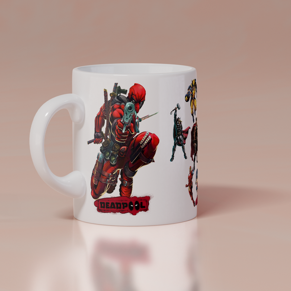 Modest City Beautiful Coffee Mug for Marvel | Avengers Lovers | 'Deadpool' Printed White Ceramic Coffee Mug (350ml)