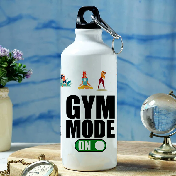 Modest City Beautiful Gym Design Sports Water Bottle 600ml Sipper (Gym Mode On)