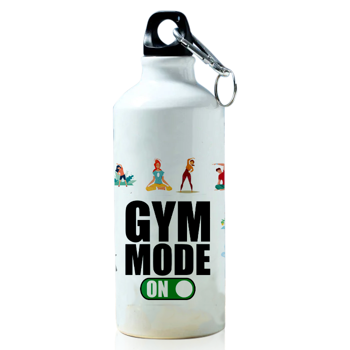 Modest City Beautiful Gym Design Sports Water Bottle 600ml Sipper (Gym Mode On)