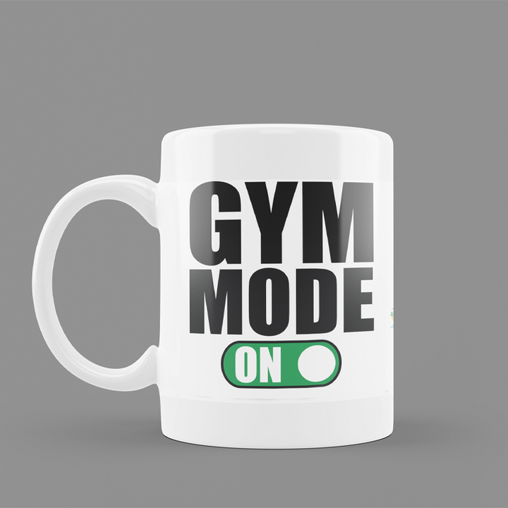 Modest City Beautiful Gym Design Printed White Ceramic Coffee Mug (Gym Mode On)