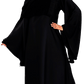 Products Beautiful Self Design Black Nida Art Silk Abaya With Hijab