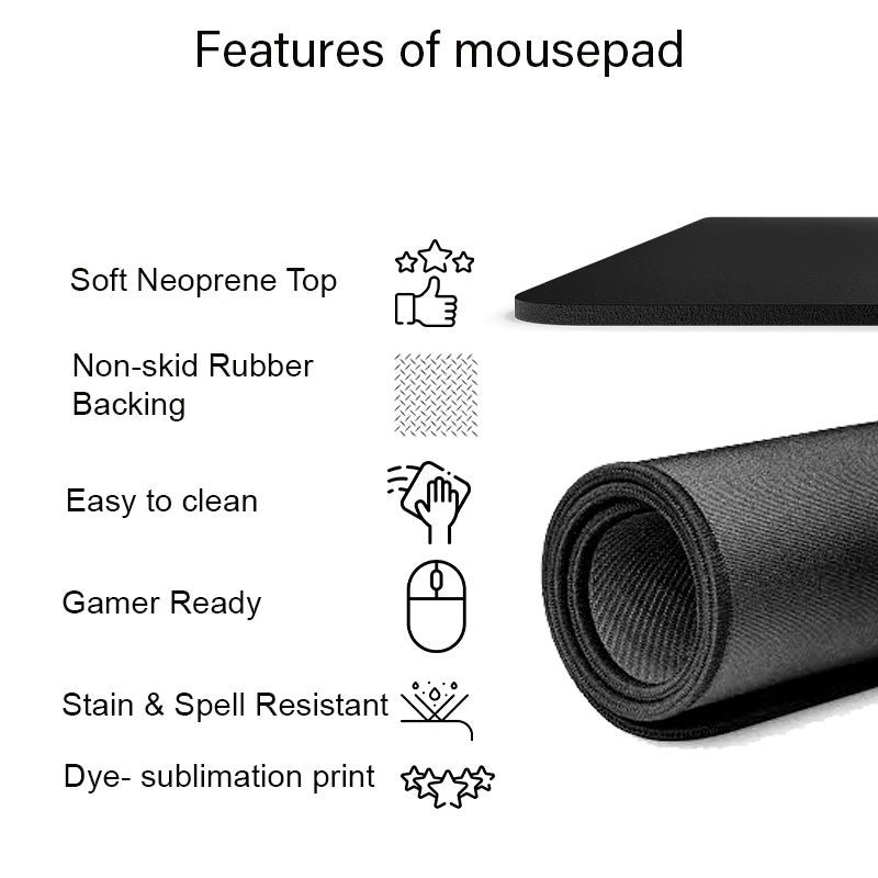 Modest City Beautiful 'Success| Purpose| Plan' Printed Rubber Base Anti-Slippery Motivational Design Mousepad for Computer, PC, Laptop_001