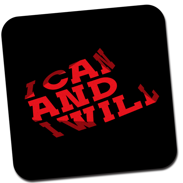 Modest City Beautiful 'I Can And i Will' Printed Rubber Base Anti-Slippery Motivational Design Mousepad for Computer, PC, Laptop_002